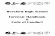 Hereford High School Forensic Handbook Code of Conductstaff.herefordisd.net/HHSSpeechDepartment/files/orators/07-08 handbook.pdfExtemporaneous Speaking: (Extemp) Speakers are given