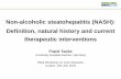 Definition, natural history and current therapeutic interventions · Non-alcoholic steatohepatitis (NASH): Definition, natural history and current therapeutic interventions. Frank