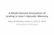 A Multi-Domain Evaluation of Scaling in Soar’s Episodic …A Multi-Domain Evaluation of Scaling in Soar’s Episodic Memory Nate Derbinsky, Justin Li, John E. Laird University of