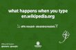 en.wikipedia.org what happens when you type · API cluster Jobrunners/Videoscalers cluster MediaWiki is a free server-based software, licensed under the GNU GPL. It is an extremely