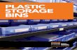 PLASTIC STORAGE BINS · 2019-01-16 · INTERLOCKING BINS Interlocking bins Bin dimensions We stock a variety of different types of plastic storage boxes in a huge range of sizes,