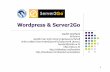 Wordpress & Server2GoWordpress & Server2Go บเลิศ อร พู ลย น ว าการ ศ ย ริการความรทางวˇยาศาสตร ˛ละเทคโนโลยี