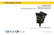 MB656 MOUNTED HYDRAULIC BREAKER - Stanley Infrastructure · or the breaker. • Do not operate the tool at oil temperatures above 190 °F/88 °C. Operation at higher temperatures