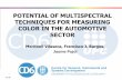 POTENTIAL OF MULTISPECTRAL TECHNIQUES FOR …...Potential of multispectral techniques for measuring color in the automotive sector (1st BYK-Gardner Iberian Automotive Meeting, 2011)