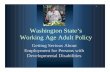 Washington State’s Working Age Adult Policy · Mary Strehlow Clark County Department of Community Services PO Box 5000 Vancouver, WA 98666-5000 Voice, 360.397.2130 extension 7825