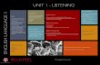 UNIT 1 - LISTENING · 2019-03-26 · UNIT 1 - LISTENING 1 Throughout the year Differentiation incl. EAL • This course is prepared with the EAL student in mind Resources & ICT •