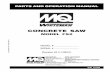 CONCRETE SAW - Multiquip Incservice.multiquip.com/pdfs/FS2-rev-2-manual.pdfPAGE 8 — MQ-WHITEMAN FS2 CONCRETE SAW — PARTS & OPERATION MANUAL — REV. #2 (11/08/01) Machine Safety