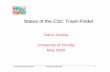 Status of the CSC Track Status of the CSC Track-Finder-Finderacosta/cms/tridas_may00.pdf · Status of the CSC TrackStatus of the CSC Track-Finder-Finder Darin Acosta University of