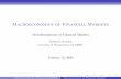 Macroeconomics of Financial Marketsordonez/pdfs/ECON 712/ECON712_Foundations.pdfMacroeconomics of Financial Markets Microfoundations of Financial Markets Guillermo Ordonez~ University