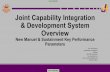 Joint Capability Integration & Development System Overview · JCIDS Manual incorporates metrics USD(AT&L) policy to improve reliability / establish RAM JCIDS Manual revised to include