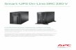 Smart-UPS On-Line SRC 230 V - Betsis · Smart-UPS On-Line SRC 230 V Entry-level, double-conversion UPS for IT, telecom, and industrial professionals The Smart-UPS™ On-Line SRC product
