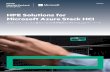 HPE Solutions for Microsoft Azure Stack & HPE …...Brochure Page 5 Azure Stack HCI の特徴 経済的 Windows Server 2019 DatacenterはHCI機能を標準搭載 高性能 Azure Stack