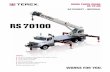 RS 70100 - CraneHunter.com · RS 70100 BOOM TRUCK CRANE ... (100%) 30.5 to 100 ft Standard ASME B30.5 (100%) 30.5 to 100 ft Standard ASME B30.5 (100%) 30.5 to 100 ft Standard ASME
