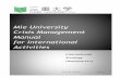Mie University Crisis Management Manual for …±機管理英.pdf6 (1) Conceivable cases of crisis I. Survival is unknown after a natural disaster, terrorist attack, accident, etc.