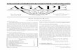 THE ORGAN OF THE U.S. GRAND LODGE OF ORDO TEMPLI Olib.oto-usa.org/agape/agape.11.1.pdf · THE OFFICIAL ORGAN OF THE U.S. GRAND LODGE OF ORDO TEMPLI ORIENTIS VOLUME XI, NUMBER 1 SPRING,