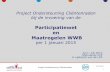 Hoofdlijn Maatregelen WWB en Participatiewet · Project Ondersteuning Cliëntenraden Hervorming kindregelingen De 20% toeslag van alleenstaande ouders in de WWB gaat naar het kindgebonden