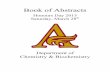 Book of Abstracts - Mount Allison University · 2015-03-30 · Synthesis and Characterization of Novel Boron-Containing Thiosemicarbazones Ryan S. Scott and Stephen A. Westcott Mount