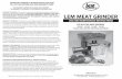 THIS WARRANTY COVERS THE LEONARDI MEAT GRINDERS. THE ...cdn.lemproducts.com/downloads/535_536_538A_540.pdf · LEM Products West Chester, OH 45011 LEM Products • West Chester, OH