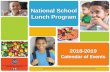 National School Lunch Program - SquareMeals.org CE Calendar Final3.pdf · This product was funded by USDA. This Institution is an equal opportunity provider. 2018-2019 Calendar of