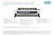 Impressora HP DesignJet série T1600Folha de Dados | Impressora HP DesignJet série T1600 Especificações técnicas Imprimir V elocidade de im pressão 180 A1/h, 19,3 seg./A1 Resolução