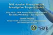 DOE Accident Prevention and Investigation …...DOE Accident Prevention and Investigation Program Update. A New Order for Accident Investigations DOE Order 225.1B states the requirements