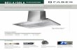 BELLA ISOLA ISLAND RANGE HOOD - assets.ajmadison.com · The new Bella Isola features a fully welded body in a euro-style box shape with stainless covered mesh filters. The control