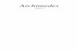 Archimedes NEW STUDIES IN THE HISTORY AND PHILOSOPHY OF SCIENCE AND TECHNOLOGY VOLUMES EDITOR JED Z.