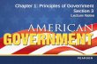 Chapter 1: Principles of Government Section 3sterlingsocialstudies.weebly.com/uploads/8/8/6/6/8866655/gov_onlinelecturenotes_ch1_s3.pdfGovernment and Free Enterprise • Both democracy