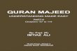 QURAN MAJEED - askallah.com.pk Majeed Part 9.pdf · QURAN MAJEED . UNDERSTANDING MADE EASY . PART-9 Chapters- 67 to 114 . ALLAH’S QUESTION FROM MUSLIMS “ And indeed, We have made