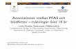 Associationer mellan PFAS och blodfetter – mätningar över 10 år · 2018-11-15 · Associationer mellan PFAS och blodfetter – mätningar över 10 år Linda Dunder, Doktorand