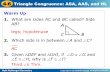 4-6 Triangle Congruence: ASA, AAS, and HL Autosaved.pdfHolt McDougal Geometry 4-6 Triangle Congruence: ASA, AAS, and HL An included side is the common side of two consecutive angles