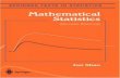 Springer Texts in Statisticsmim.ac.mw/books/Mathematical statistics 2nd edition.pdf · Department of Statistics Department of Statistics Department of Statistics University of Florida