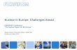 Nuclear in Europe: Challenges Ahead · Nuclear in Europe: Challenges Ahead IENE/ROEC Conference "The Nuclear Option for SE Europe” Teodor Chirica, Executive Officer FORATOM Bucharest,