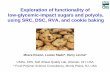 Exploration of functionality of low-glycemic-impact sugars ... · with maltitol, lactitol, and especially polydextrose showed facilitated flow and elongation in the direction of dough