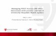 Managing POCT Across 200 Sites: Successes and …...Managing POCT Across 200 Sites: Successes and Lessons Learned at University Hospitals Health System May 3, 2017 Presented by Patricia