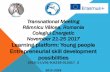 Transnational Meeting - WordPress.com · ”VICTOR GIULEANU”, RM VALCEA. The work session continued: Group work – What are the achievements and problems of students business plans?