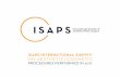 ISAPS INTERNATIONAL SURVEY · 2019-04-24 · METHODOLOGY Survey participants completed a questionnaire that primarily focused on the number of specific surgical and non-surgical procedures