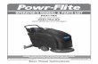 OPERATORS MANUAL PARTS LIST - Powr-FliteOPERATORS MANUAL PARTS LIST ... return it to a Powr-Flite Service Center. • Do not handle the plug or machine with wet hands. ... How to Control