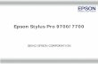 Epson Stylus Pro 9700/7700 · Same LUT technology as Epson Stylus Pro 9900/7900 which takes full advantage of Epson ink. High Print Quality: LUT. ¾1440x1440 dpi mode for line drawing*