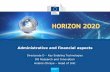HORIZON 2020 -  · HORIZON 2020HORIZON 2020 Administrative and financial aspects Directorate D – Key Enabling Technologies DG Research and Innovation Helene Chraye – Head of Unit