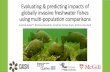 Evaluating & predicting impacts of globally invasive … Wednesday...Evaluating & predicting impacts of globally invasive freshwater fishes using multi-population comparisons Sunčica