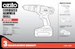 CORDLESS HAMMER - Ozitodev.ozito-diy.co.uk/wp-content/uploads/2016/04/CDR-1800-Online-Manual.pdf · CORDLESS HAMMER DRILL 18V NiCad INSTRUCTION MANUAL CDR-1800 WHAT’S IN THE BOX