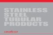 Aalco Stainless Steel Tubular Products · steel, aluminium, copper, brass and bronze. Stocklist A guide to h Aalco standard stock range in stainless steel, aluminium, copper, brass
