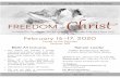 02-20 Women's Retreat Flyer · Anima Christi Retreats Presents a Catholic Silent Retreat for Women February 16-17, 2020 Loyola on the Potomac Faulkner, MD For freedom Christ has set