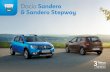 Dacia Sandero & Sandero Stepway · Dacia Sandero Stepway MITAT (mm) Sandero Sandero Stepway A Akseliväli 2 589 2 589 B Kokonaispituus 4 069 4 089 C Etuylitys 827 846 D Takaylitys