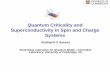 Quantum Criticality and Superconductivity in Spin and ...qcn.physics.uoc.gr/sites/files/qcn/content/Saxena.pdfQuantum Criticality and Superconductivity in Spin and Charge Systems Siddharth