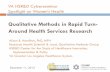 Qualitative Methods in Rapid Turn-Around Health …...VA HSR&D Cyberseminar Spotlight on Women’s Health Qualitative Methods in Rapid Turn-Around Health Services Research Alison B.