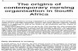 4 The origins of contemporary nursing organisation …disa.ukzn.ac.za/sites/default/files/pdf_files/ChOct88...4 The origins of contemporary nursing organisation in South Africa Two