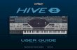 Hive user guide · TOC INTRO Control Bar Hive’s top panel hosts a number of global parameters plus a few utility functions: Voice Mode The poly option is polyphonic, mono is monophonic