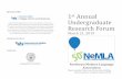 Sponsored By: 1st Annual Undergraduate Research Forum 2019/Program/NeMLA 2019... · Sponsored By: Comprising 28 departments in the arts, humanities, social sciences, natural sciences